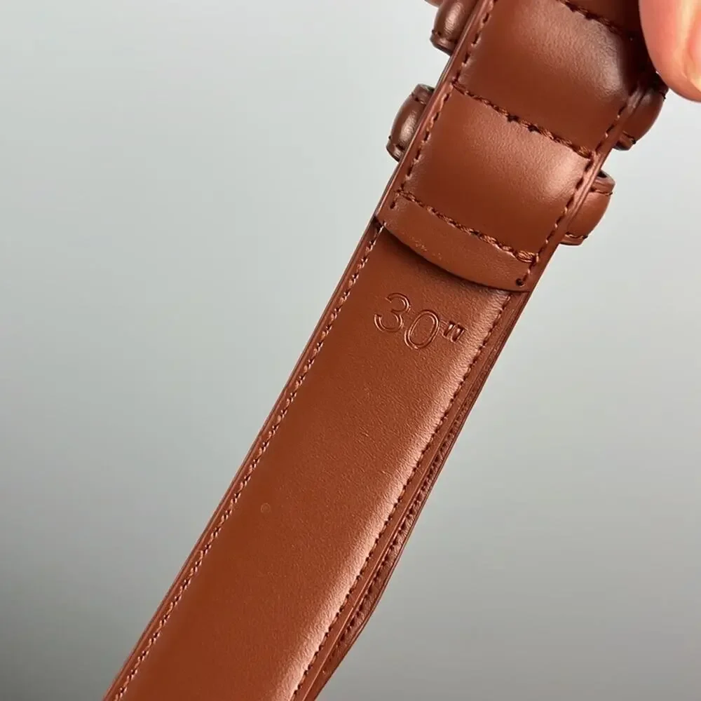 Mío Marino 30” genuine leather brown belt